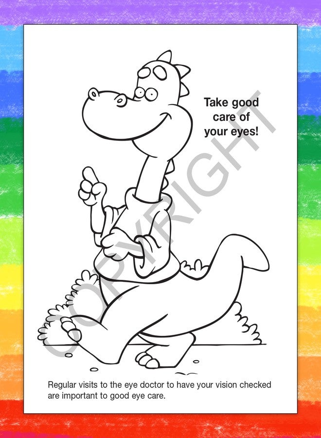 ZOCO - Learn About Eye Care Coloring Books (25 Bulk Pack, Without Crayons) - Optometrist, Eye Doctor Gifts - Games, Puzzles, Activities for Kids - Image 2